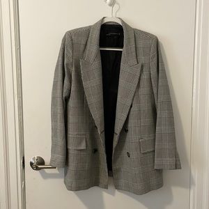 Zara Grey Patterned Blazer